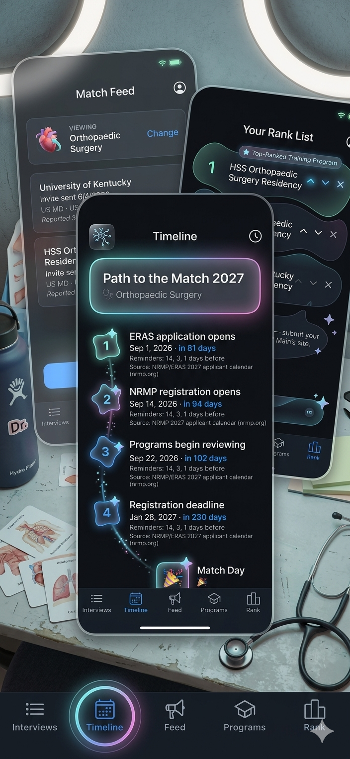 Timeline showing Path to Match 2027 milestones